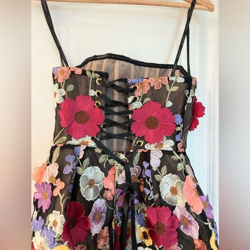 NWOT BRONX AND BANCO BOUQUET MARAYA MULTI STRAPLESS MINI DRESS - Picture 9 of 15
